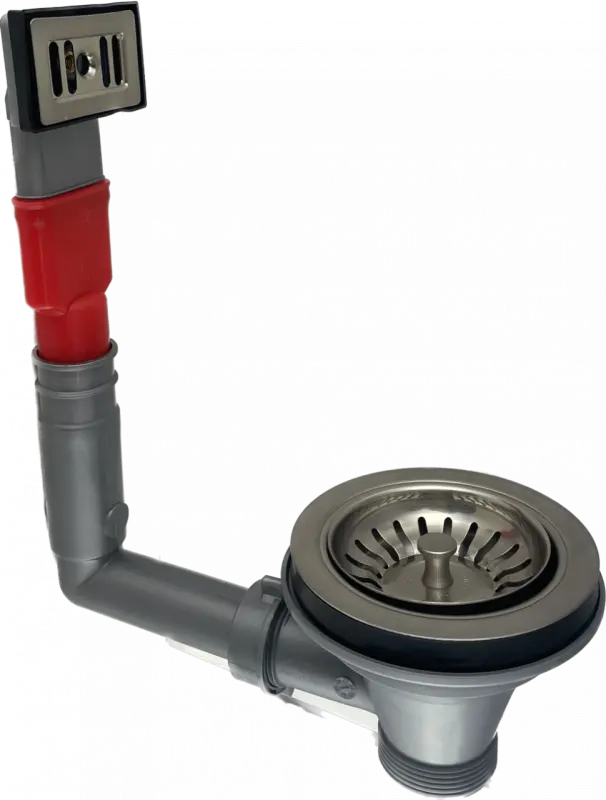 PB Set clasic de drenaj din oțel inoxidabil cu preaplin pentru chiuveta de bucătărie și ventil cu filtru blocabil 1208956477