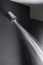 Capul de duș cu jeturi multiple SB Round 316 Beam, 10 cm, din oțel inoxidabil PVD, finisat cu gun metal periat, 1208956680.
