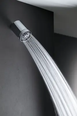 Cap de duș multifuncțional SB Round 316 Beam, de 10 cm, din oțel inoxidabil PVD negru periat, cod de produs 1208956682.