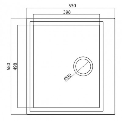 Chiuvetă de construcție neagră cu dimensiunile 58x53cm, cu orificiu pentru robinet și bancă pentru dop din oțel inoxidabil 1208956732.