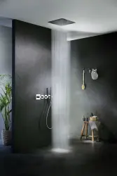 SB Square 316 Dus de duş de ploaie Velvet Temptation și cascada încastrat în oțel inoxidabil 1208956748