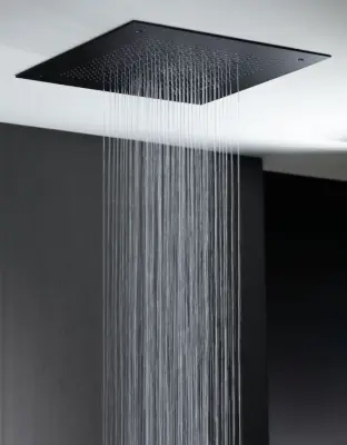 SB Square 316 Dus de ploaie încorporată Velvet Temptation Dual flow negru mat 1208956764
