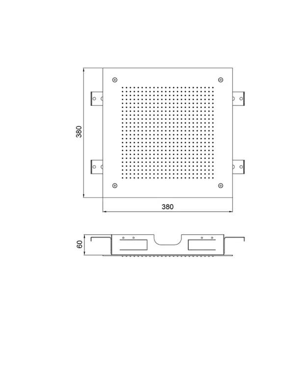 SB Square 316 Duș de ploaie încorporat Velvet Temptation RVS 1208956772
