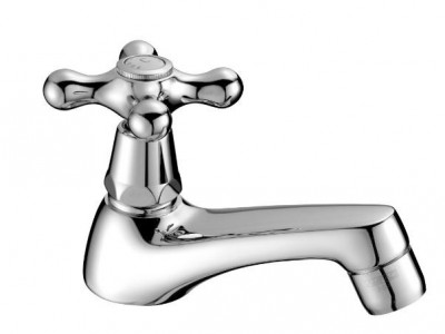 Robinetele clasice de baie PB cu buton puternic, apă rece, model scurt, cromat, 1208956901.