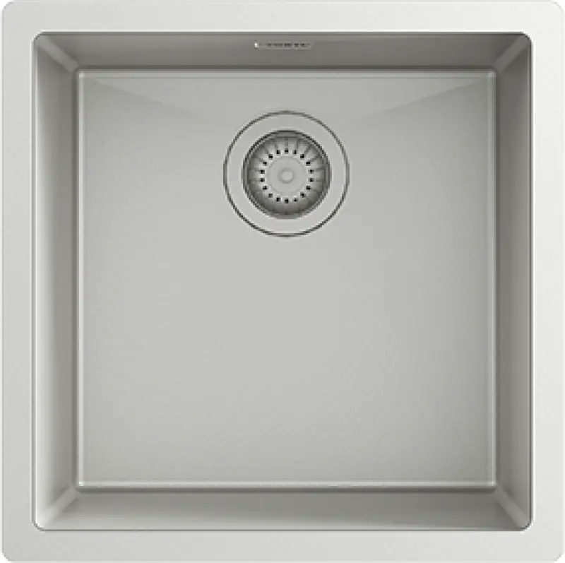 Chiuvetă din oțel inoxidabil Ausmann Turt RVS PVD NANO 40x40 submontată, cu suprafață plană și suprafață suprapusă 1208956947.