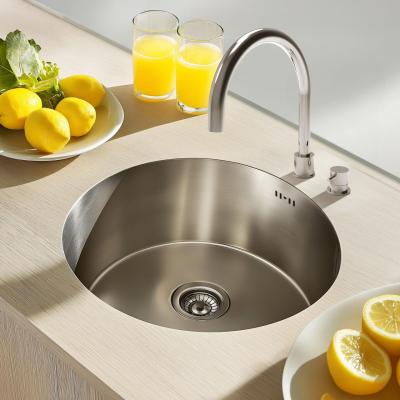 Chiuveta rotundă din oțel inoxidabil Ausmann Basic, montată deasupra blatului, 43 cm, inclusiv sifon 1208956999.
