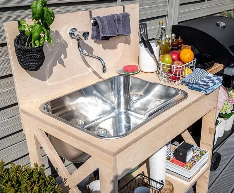 Aquadesign Utility Chiuvetă de vărsare 55x45 cm pentru bucătărie sau garaj, inclusiv suporturi 1208957003