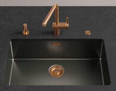Franke Mythos Masterpiece Set de scurgere auriu cu preaplin 112.0652.898