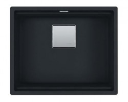 Franke Kubus KNG 110.52 chiuvetă neagră mată 52x42 granit montaj subblat 125.0627.319