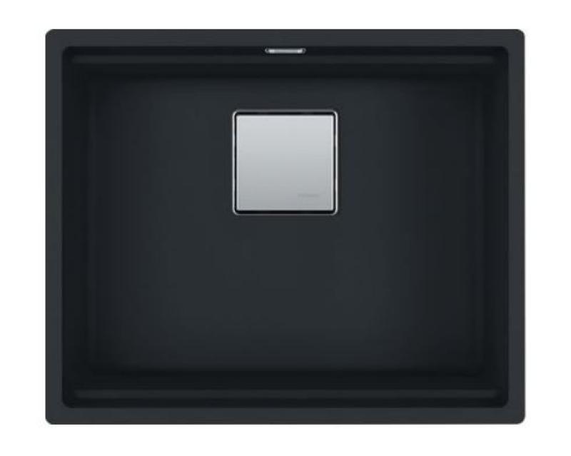 Franke Kubus KNG 110.52 chiuvetă neagră mată 52x42 granit montaj subblat 125.0627.319