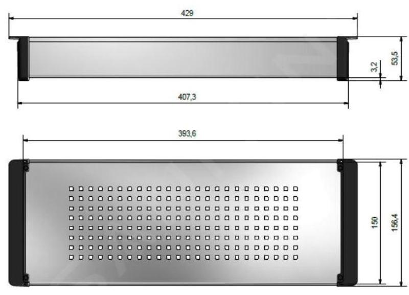 Franke Kubus 2.0 Coș din otel inoxidabil 429x156mm, model specific 112.0394.981