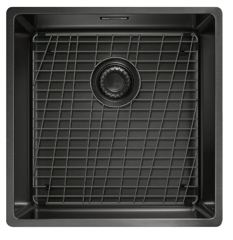 Franke Mythos Masterpiece BXM 210.40 PVD Gun Metal Chiuvetă 400x410mm Montaj la Nivel și Montaj Sub Blat 127.0674.537