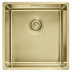Franke Mythos Masterpiece BXM 210.40 PVD Aur Chiuvetă 400x410mm Montare la Nivel și Sub Blat 127.0674.582