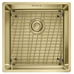 Franke Mythos Masterpiece BXM 210.40 PVD Aur Chiuvetă 400x410mm Montare la Nivel și Sub Blat 127.0674.582