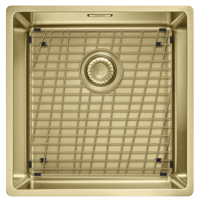 Franke Mythos Masterpiece BXM 210.40 PVD Aur Chiuvetă 400x410mm Montare la Nivel și Sub Blat 127.0674.582