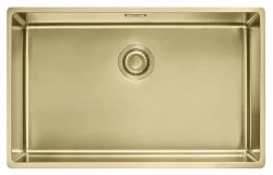 Franke Mythos Masterpiece BXM 210.68 Mare PVD Aur 685x410mm Instalare la Nivel și Instalare Sub Blat Chiuvetă 127.0674.533