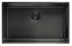 Franke Mythos Masterpiece BXM 210.68 chiuvetă mare din metal de armă PVD antracit 685x410mm montaj pe suprafață și subbancă 127.0674.440