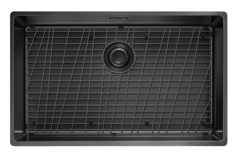 Franke Mythos Masterpiece BXM 210.68 chiuvetă mare Gun Metal PVD antracit 685x410mm montaj pe suprafață și subbancă 127.0674.440