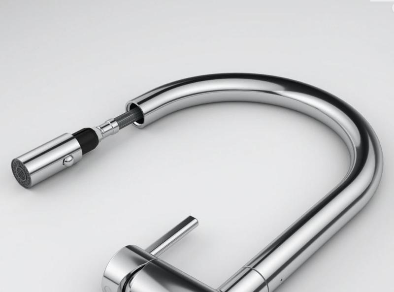 Franke Active J Robinet de bucătărie cromat cu duză retractabilă 115.0653.401