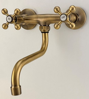 AquaTrimo Vivaldi robinet de bucătărie clasic de perete bronz 21VV7068BN