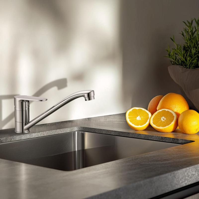 AquaTrimo Schubert Baterie de bucătărie monocomandă cromată 21ST7072CM