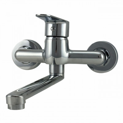 AquaTrimo Schubert robinet de bucătărie cu o singură mână, montat pe perete, crom 21ST7076CM