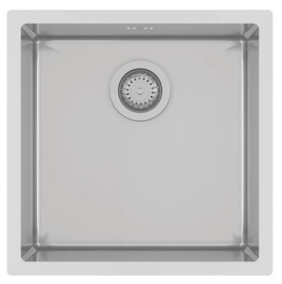 Chiuvetă de bucătărie din oțel inoxidabil Ausmann sau RVS, 40x40cm, montaj suprafață sau subblat, adâncime suplimentară de 22cm, cod 1208957112.