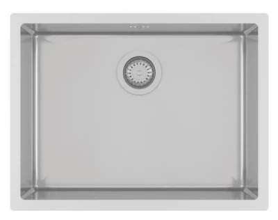 Următoarea traducere în limba română a textului este: Chiuvetă Ausmann sau din oțel inoxidabil, 54x40cm, montaj încastrat sau subblat, adâncime suplimentară de 22cm, cod 1208957113.