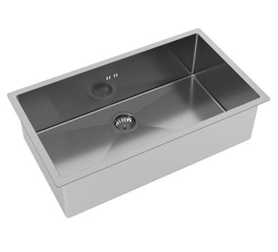 Ausmann sau chiuvetă mare din oțel inoxidabil 74x40cm, cu montaj suprapus sau subblat, și încastrat adâncime suplimentară de 22cm 1208957114