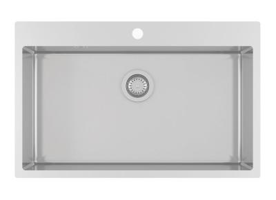 Chiuveta mare din oțel inoxidabil, Ausmann sau Blue, cu dimensiunile de 79x50cm, montaj pe suprafață sau deasupra blatului, cu orificiu pentru robinet. Cod produs: 1208957119.