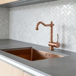 Edward Robinetul de bucătărie nostalgic cu duză pivotantă Cupru clasic 120895713