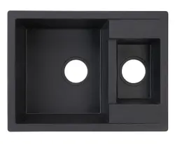 Granitul meu inteligent suplimentar extra, chiuveta neagră de suprafață granit 1,5 cm adâncime 58x44 cm 1208957355.