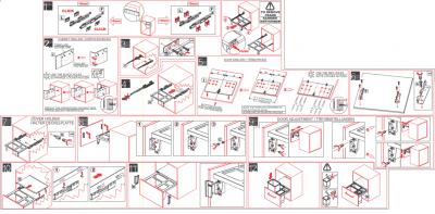 Sistemul de sortare a deșeurilor Franke Sorter Garbo 45-2 cu montaj încorporat, 1 x 12 și 1 x 18 litri coș de gunoi.