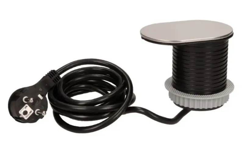 Indux Slide priză de bucătărie încorporată în blat cu USB C și priză de culoare inox 1208957391