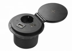 Acoperirea Indux cu înglobare, cu priză de bucătărie în blat, cu îngrijire de pământ, neagră, cu conexiuni interschimbabile, 12089573956.