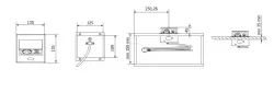 Priza de bucătărie Indux Flip Small cu pământare în blatul de lucru sau deasupra dulapului, alb mat, cu 2 încărcătoare USB 1208957423.