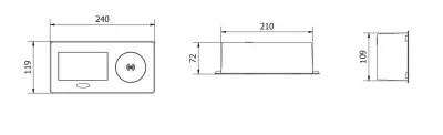 Priza de bucătărie cu împământare Indux Flip, blat de lucru, negru mat, cu încărcător wireless și 2 porturi USB, 1208957427.