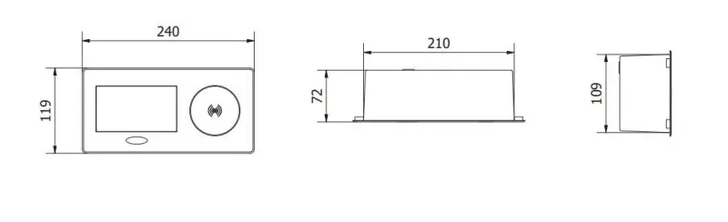 Priza de bucătărie Indux Flip cu împământare încorporată în blat, negru mat, cu încărcare fără fir și 2 încărcătoare USB 1208957428
