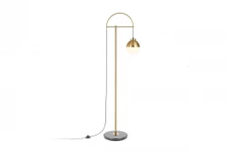 Lampă de podea Decor Abies din alamă aurie cu bază de marmură neagră 7573