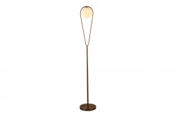 Decorațiunea lămpii de podea Ciklop din alamă cu aspect de aur și cu un efect de picurare 9737.