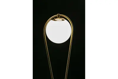 Decorațiunea lămpii de podea Ciklop din alamă cu aspect de aur și cu un efect de picurare 9737.