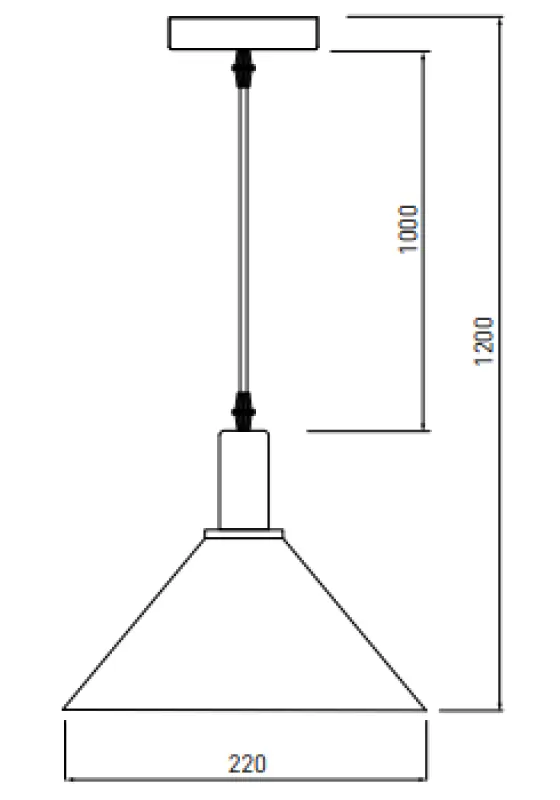 Lustră suspendată modernă din bronz auriu cu decor privat, în formă de con, 7610.