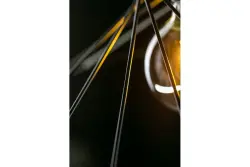 Decorul Tilia este un lămpadar modern negru cu fir decorativ, 7849.