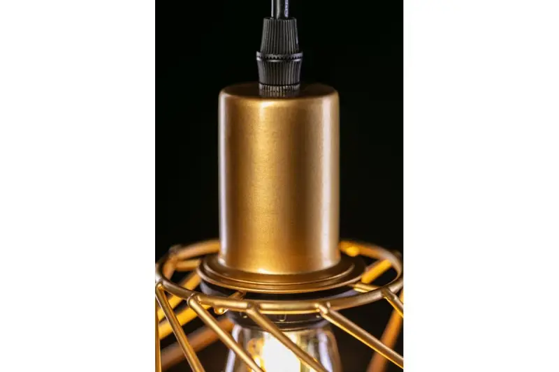 Decor Tilia modernă, lustră suspendată cu sârmă decorativă de aur 7863.