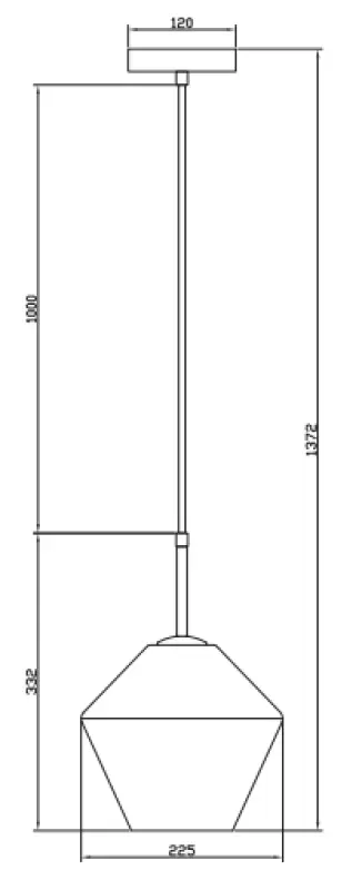 Decorul Lime, lampa suspendată modernă de 332 mm înălțime, de culoare ambră, 7887.