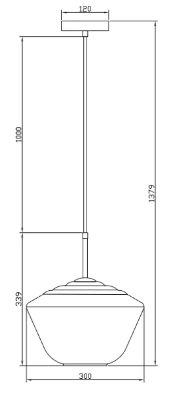 Decorația Lime, lustră modernă înaltă de 339 mm, culoare chihlimbar 7924.