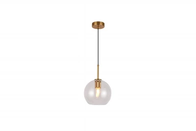 Lustră suspendată cu globuri de sticlă în formă de bulă, model Giglas 8013.
