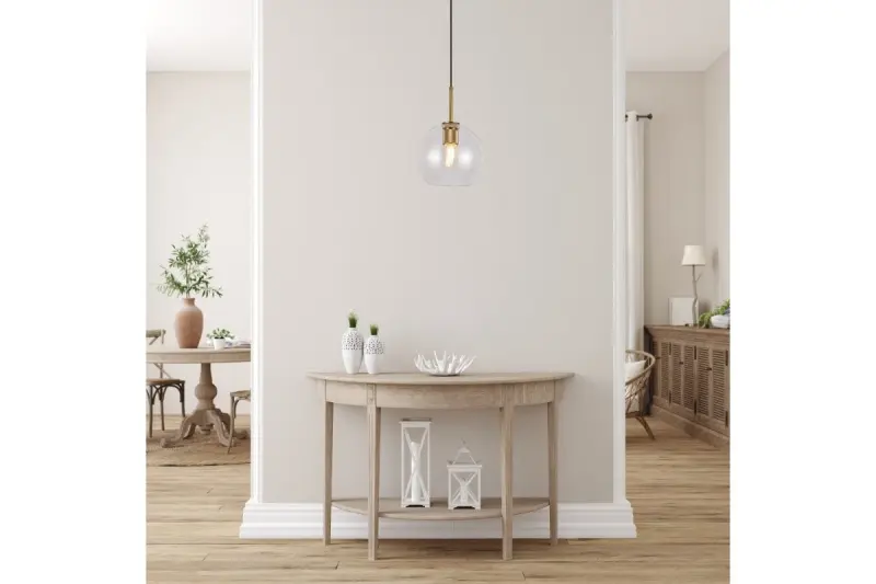 Lustră suspendată cu globuri de sticlă în formă de bulă, model Giglas 8013.