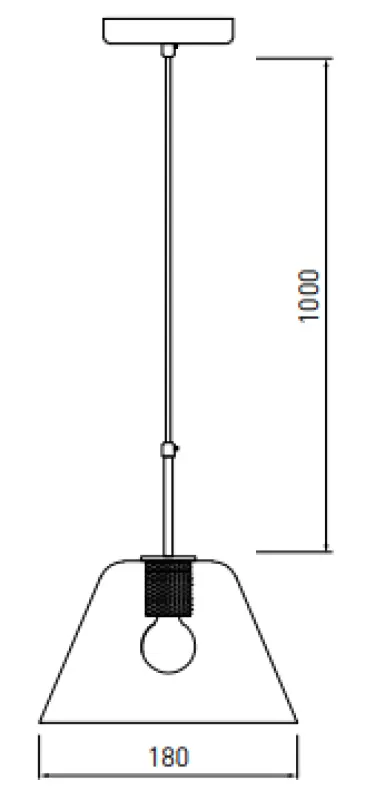 Lustra suspendată din sticlă Decor Giglas, stil elegant, 8037.