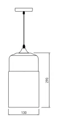 Decorațiunea Lender este o lampă suspendată modernă din metal și sticlă, cu o lățime de 130 mm. Preț: 9300 lei.